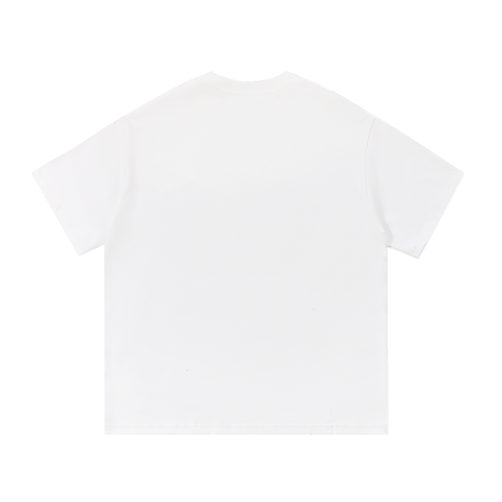 Distressed Lotus Essential Cotton T-Shirt