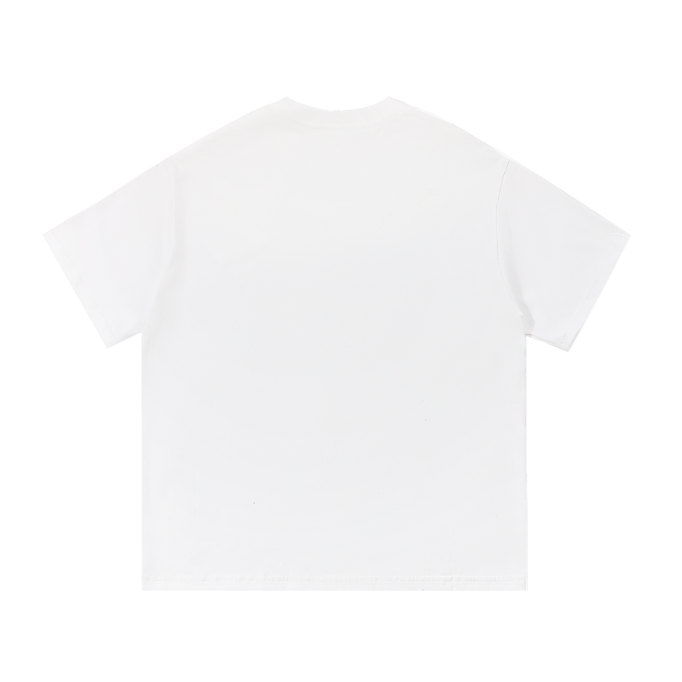 Distressed Lotus Essential Cotton T-Shirt