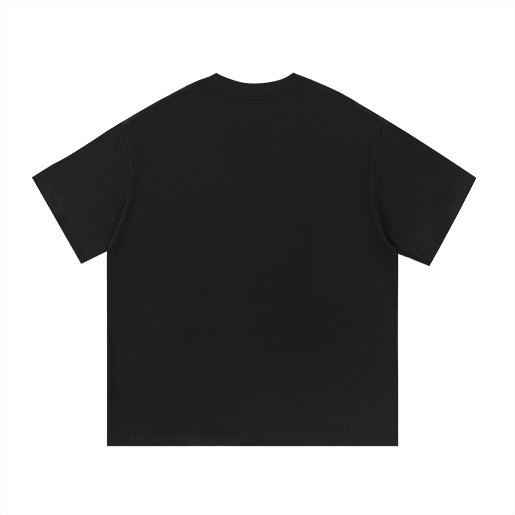 Distressed Lotus Essential Cotton T-Shirt